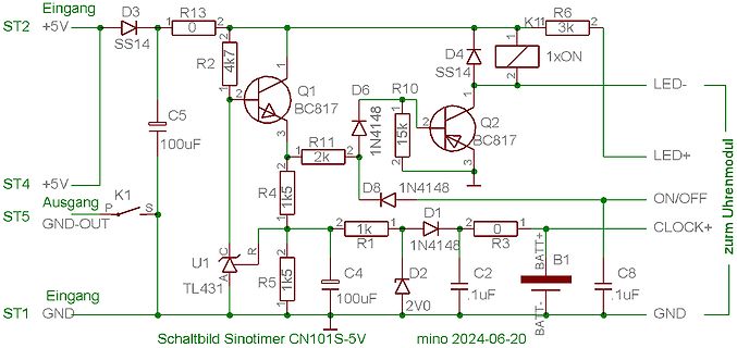 Schaltplan Sinotimer CN101S-5V