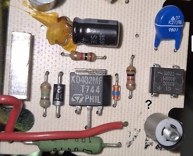 Nahaufnahme einer Leiterplatte mit elektronischen Bauteilen