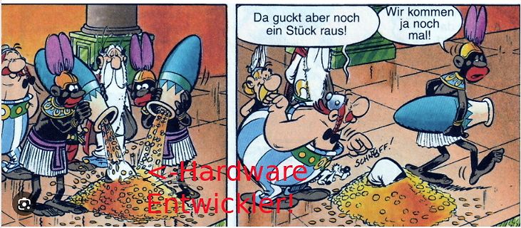 Comic-Meme über Hardware-Entwickler