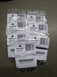 Mehrere Beutel mit Muttern von Toolcraft