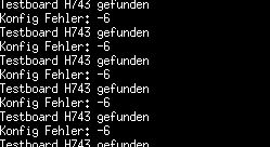 Fehlermeldungen einer Software-Konfiguration