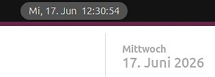 Datum und Uhrzeit Anzeige