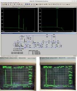 LTspice Schaltplan und Spektrum-Analyse Simulation