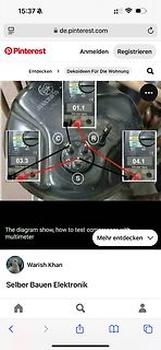Messaufbau eines Kompressors mit Multimeter