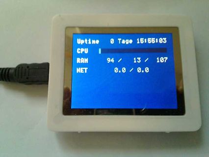 Display mit Systemstatusanzeige