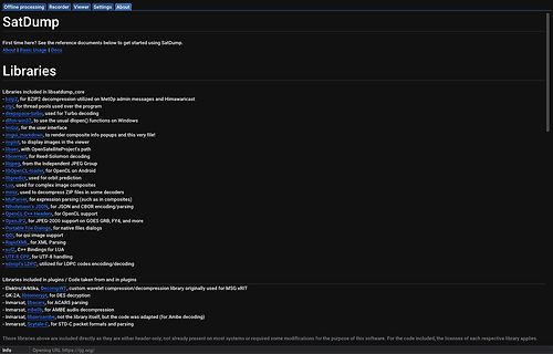 Software-Dokumentation der SatDump Libraries