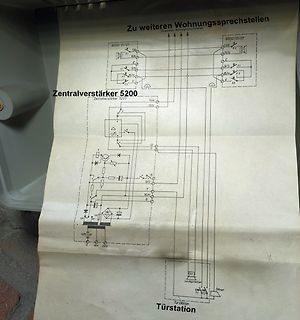 Foto eines abfotografierten Schaltplans