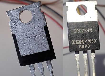 Zwei MOSFET-Bauteile im TO-220 Gehäuse