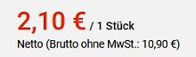 Preisangabe eines Artikels