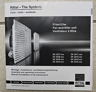 Rittal Filterlüfter Bedienungsanleitung