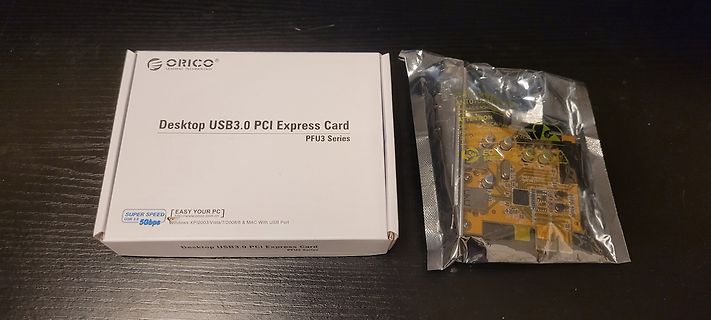 Orico USB 3.0 PCI Express Card mit Verpackung