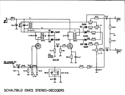 Schaltplan eines Stereo-Decoders
