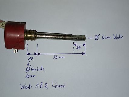 Bauteil mit Maßangaben