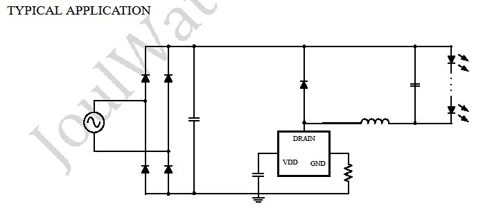 Schaltplan eines LED-Treibers
