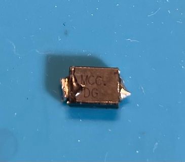 Oberfläche eines SMD-Bauteils