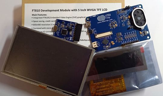 FT810 Development Module mit 5 Zoll TFT LCD