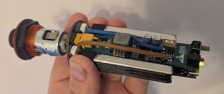 Elektronikmodul mit Potentiometer und LED