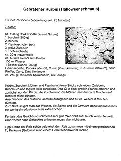 Rezept für gebratenen Kürbis