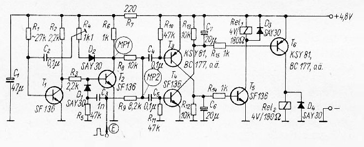 Schaltplan einer elektronischen Schaltung