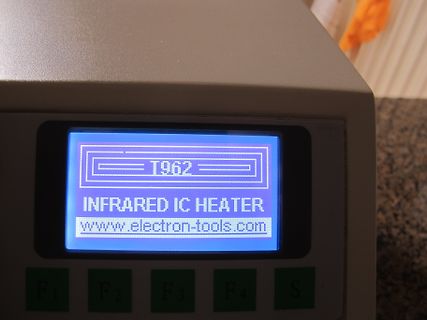 Display eines Infrarot-Heizgeräts