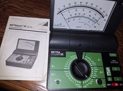 Analog-Multimeter Metraport 3E mit Bedienungsanleitung