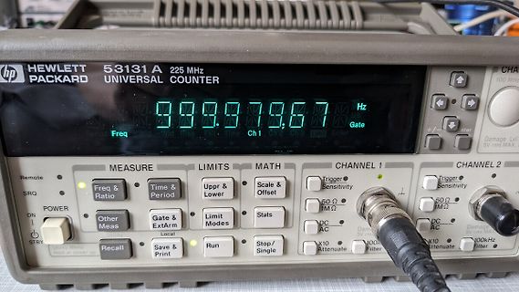 Hewlett Packard 53131A Universal Counter Messwert
