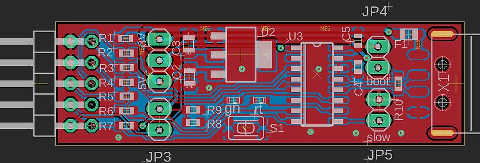 PCB-Layout einer Leiterplatte