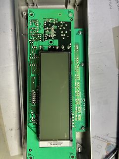 Foto einer Leiterplatte mit LCD-Display