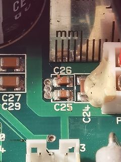 Nahaufnahme einer Leiterplatte mit SMD-Bauteilen