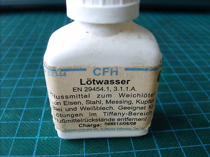 Flasche Lötwasser