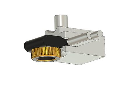 3D-CAD-Modell eines mechanischen Bauteils