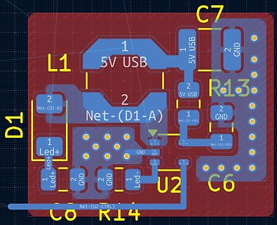 PCB-Layout einer Leiterplatte