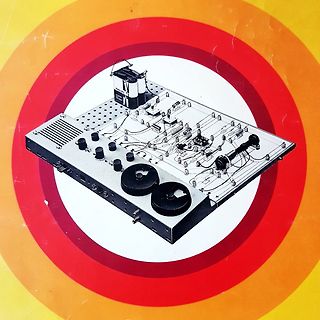 Grafische Illustration eines elektronischen Geräts auf Zielscheibe