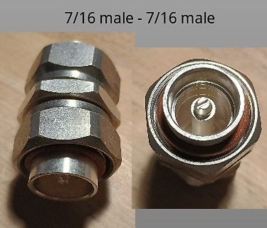 BNC-Stecker Koppler 7/16 male zu 7/16 male