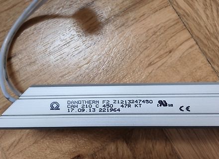 Typenschild eines Danotherm CAH 210 C Heizmoduls