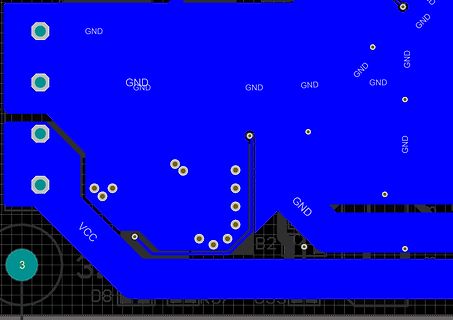 Ausschnitt eines PCB-Layouts