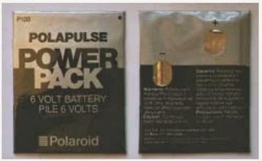 Verpackung einer Polaroid Power Pack 6 Volt Batterie