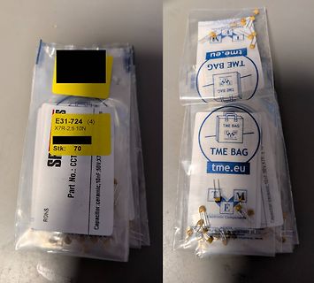 Beutel mit Keramikkondensatoren