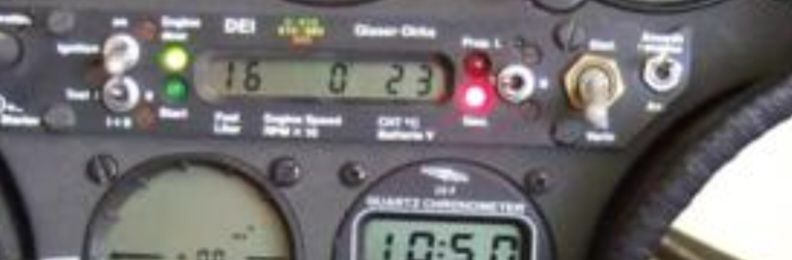 Display einer elektronischen Steuereinheit