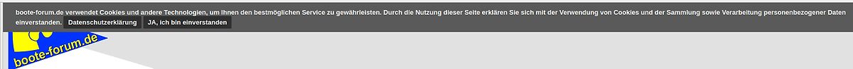 Cookie-Banner der Webseite boote-forum.de