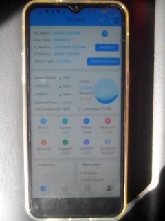 Smartphone mit ANT BMS App Anzeige