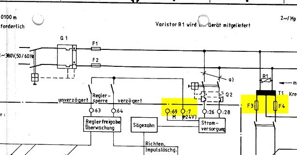 Schaltplan eines elektronischen Geräts