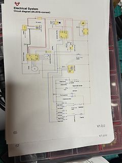 Foto eines ausgedruckten Schaltplans