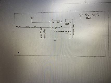 Abfotografierter Schaltplan auf einem Bildschirm