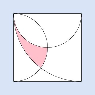 Geometrische Zeichnung mit Kreissegmenten