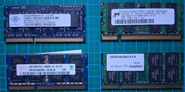 Vier DDR2 RAM Module