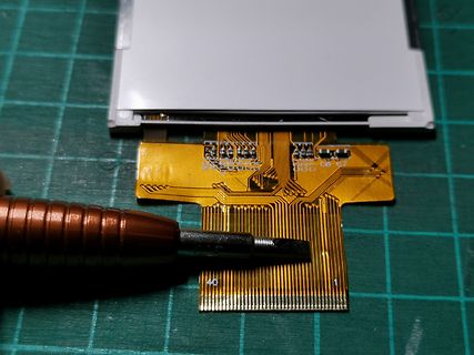 Flexleitung eines Displays mit Pin-Bezeichnung