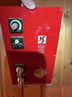 Bedienfeld einer Sauna-Steuerung