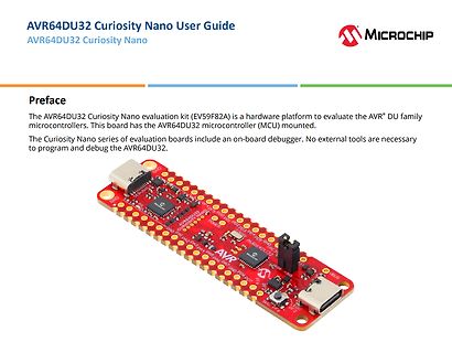 AVR64DU32 Curiosity Nano User Guide mit Evaluation Kit