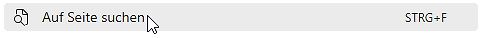 Suchleiste einer Webseite